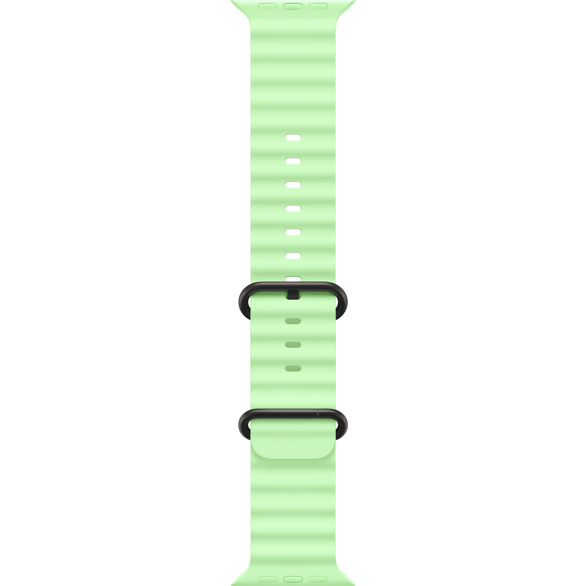 Ремінець Apple Neon Green Ocean Band - Black Titanium Finish для Apple Watch 44/45/46/49mm (MGCL4)
