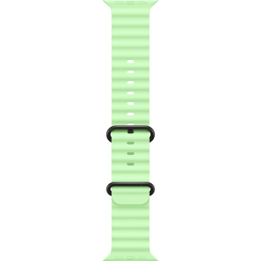 Ремінець Apple Neon Green Ocean Band - Black Titanium Finish для Apple Watch 44/45/46/49mm (MGCL4)
