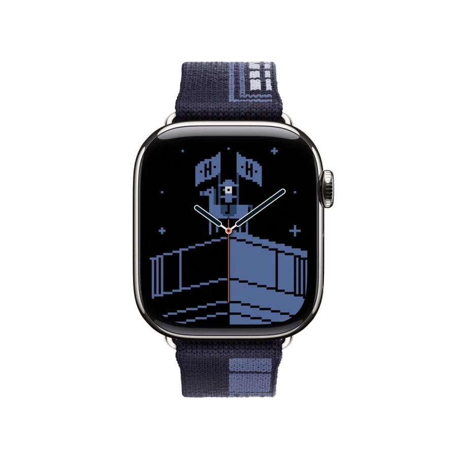 Ремешок Apple Watch Hermès 38/40/41/42mm Bleu Nuit Faubourg Party (MGHC4)