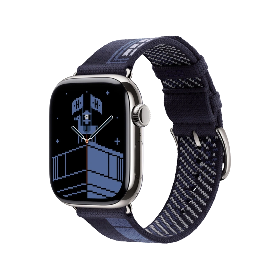 Ремешок Apple Watch Hermès 38/40/41/42mm Bleu Nuit Faubourg Party (MGHC4)