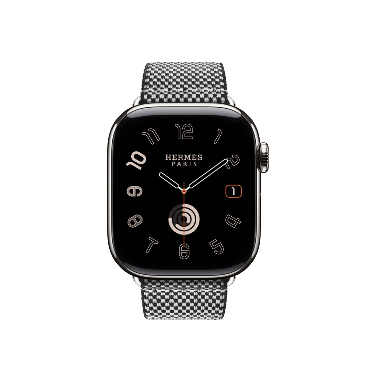 Ремешок Apple Watch Hermès 38/40/41/42mm Noir/Écru Toile H Single Tour (MDFK4)