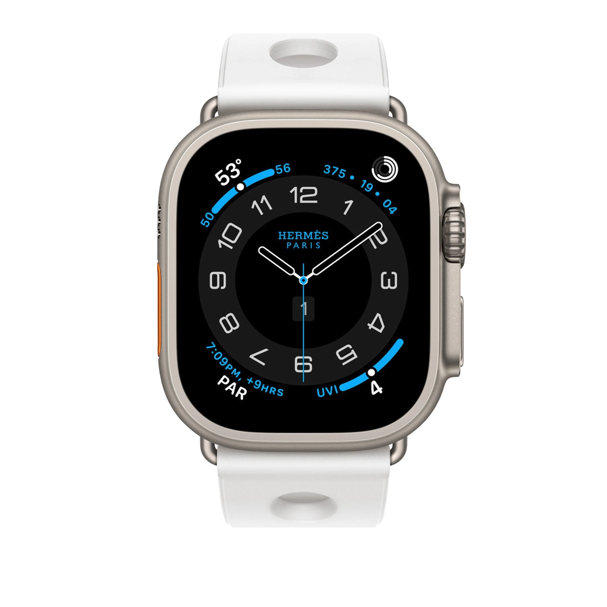 Ремешок Apple Watch Hermès 42/44/45/49mm Blanc Scub’H Diving (MGND4)