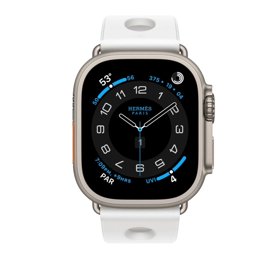 Ремінець Apple Watch Hermès 42/44/45/49mm Blanc Scub’H Diving (MGND4)