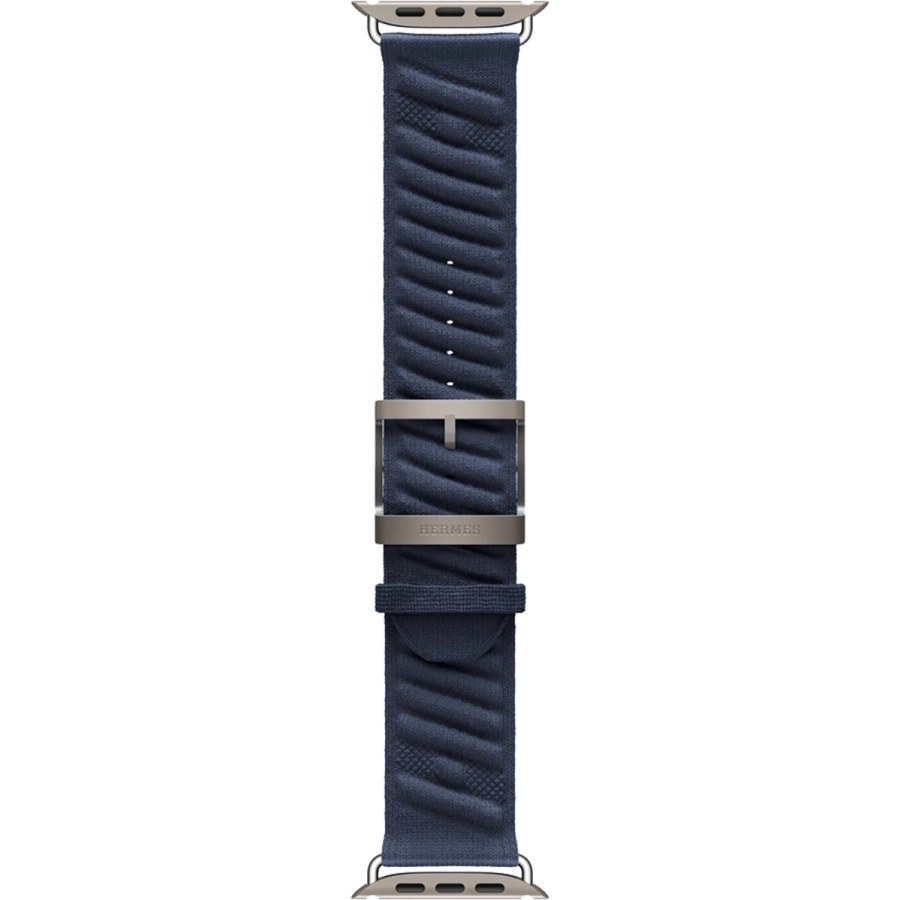 Ремінець Apple Watch Hermès 42/44/45/49mm Bleu Nuit En Mer (MXJA3)