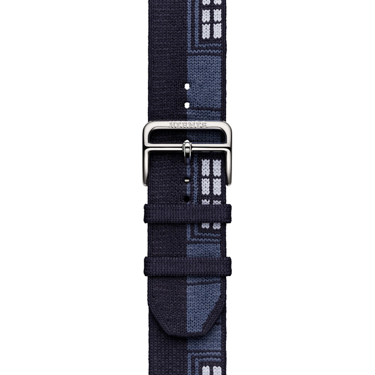 Ремешок Apple Watch Hermès 42/44/45/49mm Bleu Nuit Faubourg Party (MGHD4)