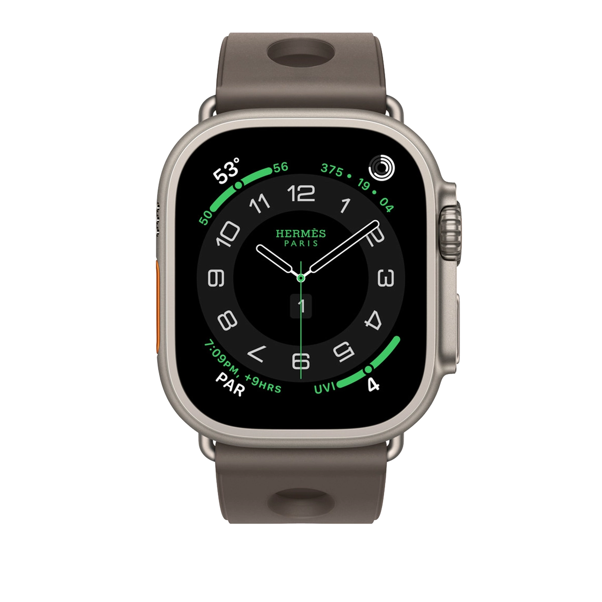 Ремешок Apple Watch Hermès 42/44/45/49mm Gris Titane Scub’H Diving (MGNC4)