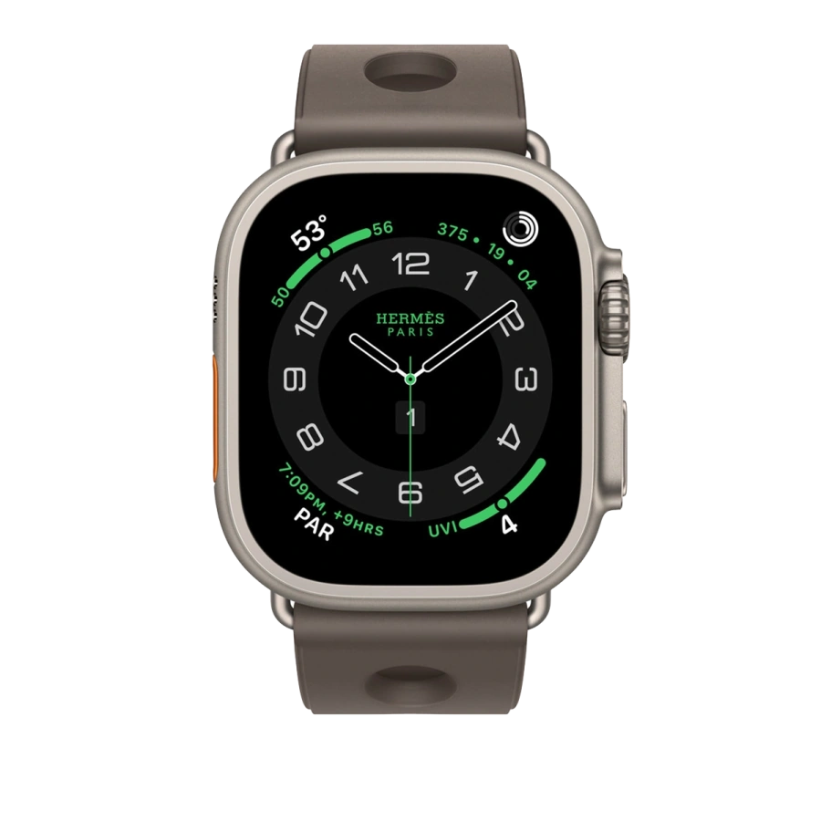 Ремінець Apple Watch Hermès 42/44/45/49mm Gris Titane Scub’H Diving (MGNC4)