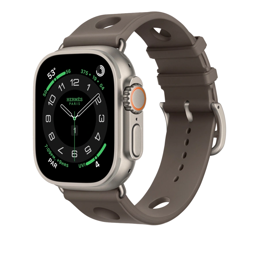 Ремінець Apple Watch Hermès 42/44/45/49mm Gris Titane Scub’H Diving (MGNC4)