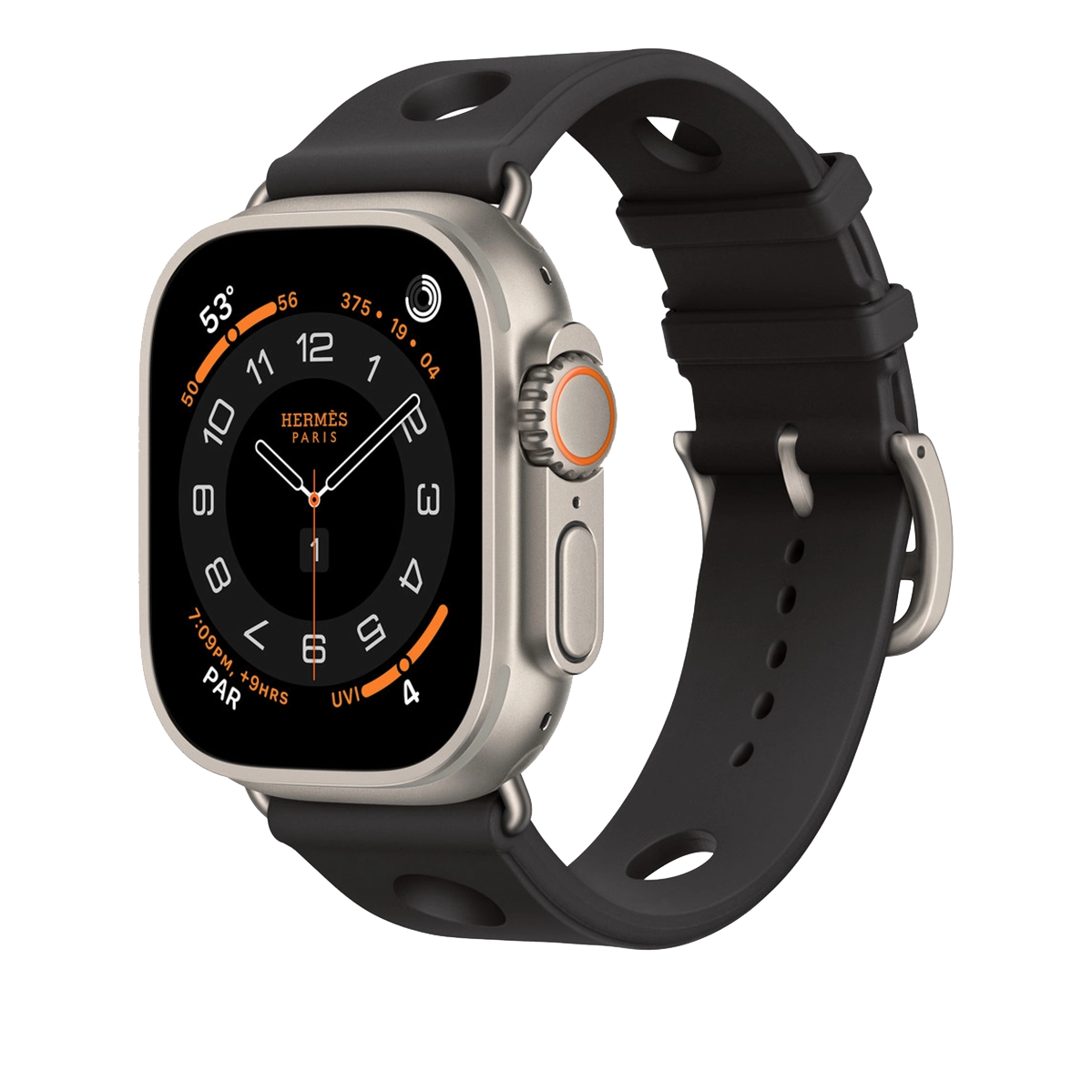 Ремешок Apple Watch Hermès 42/44/45/49mm Noir Scub’H Diving (MGNA4)