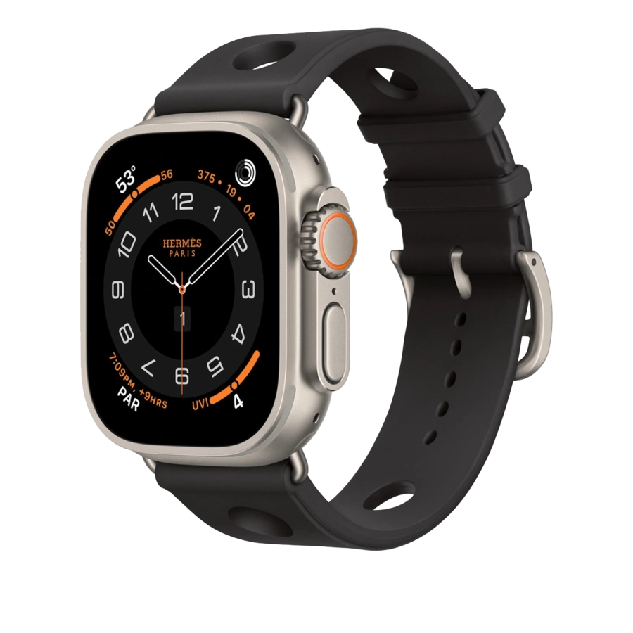 Ремінець Apple Watch Hermès 42/44/45/49mm Noir Scub’H Diving (MGNA4)