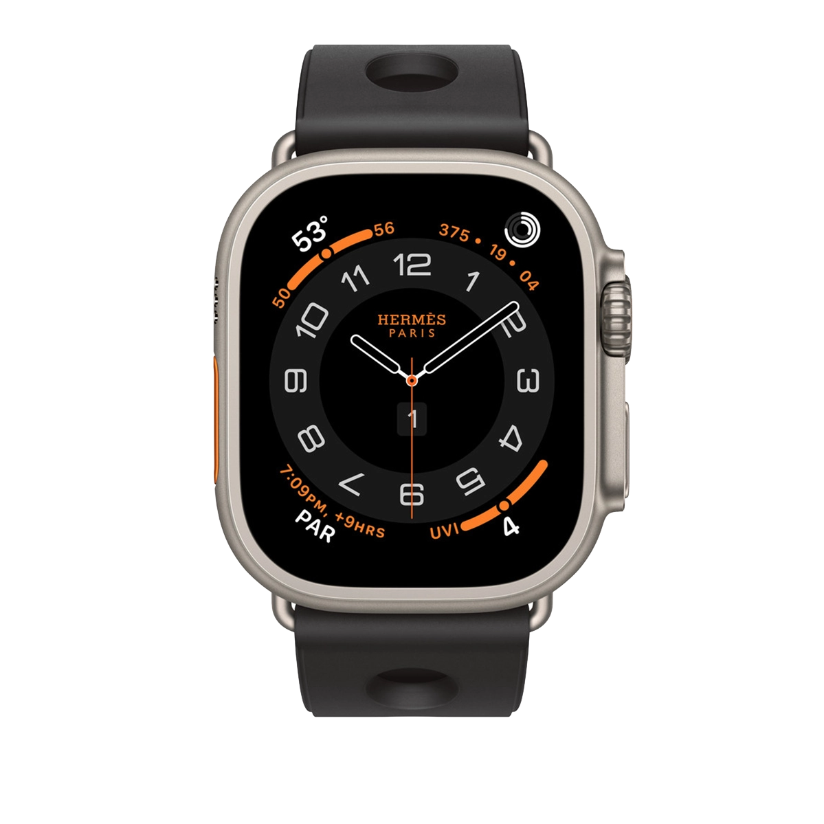 Ремешок Apple Watch Hermès 42/44/45/49mm Noir Scub’H Diving (MGNA4)