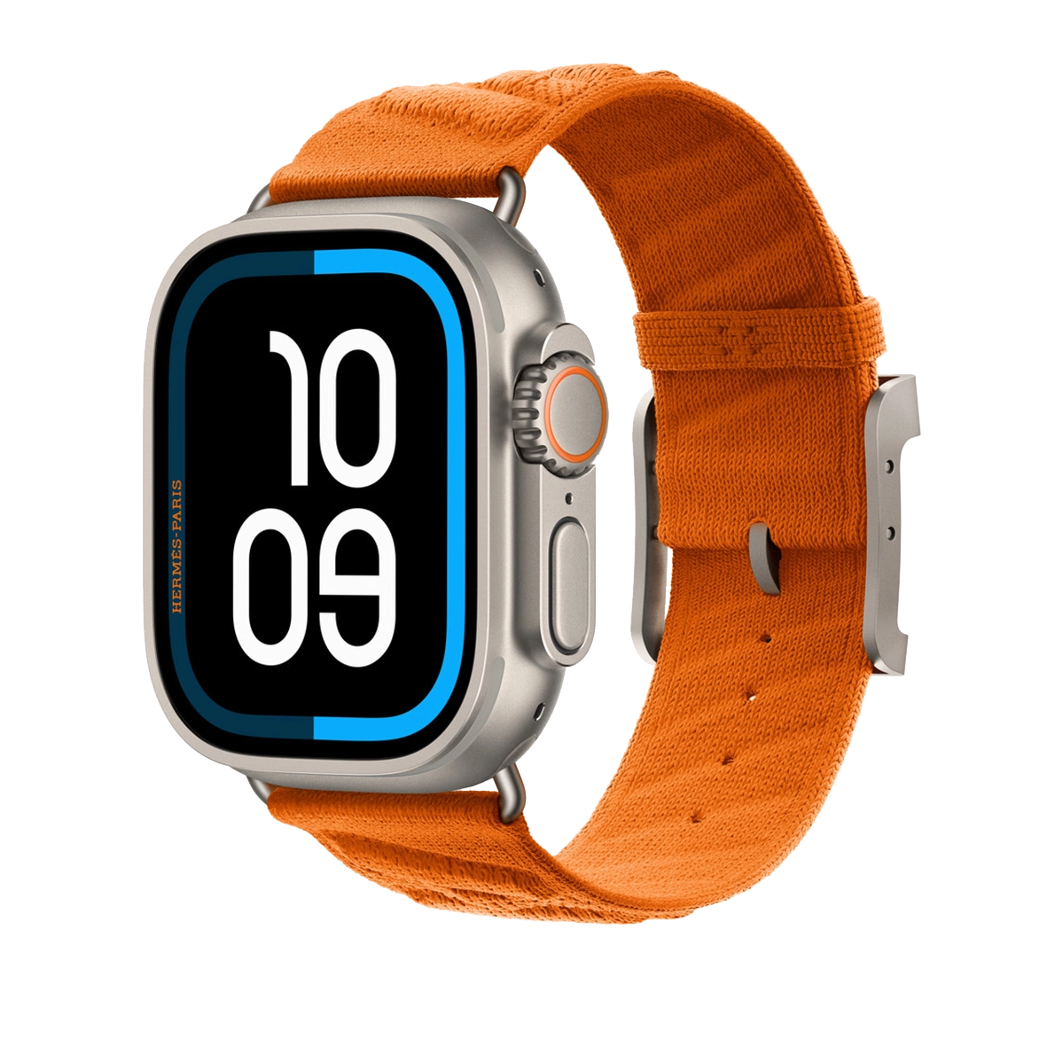Ремешок Apple Watch Hermès 42/44/45/49mm Orange En Mer (MGN94)