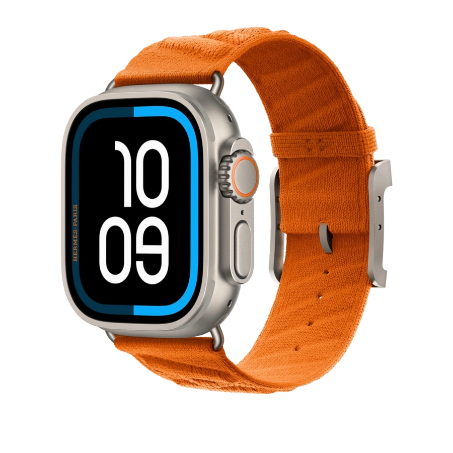 Ремінець Apple Watch Hermès 42/44/45/49mm Orange En Mer (MGN94)