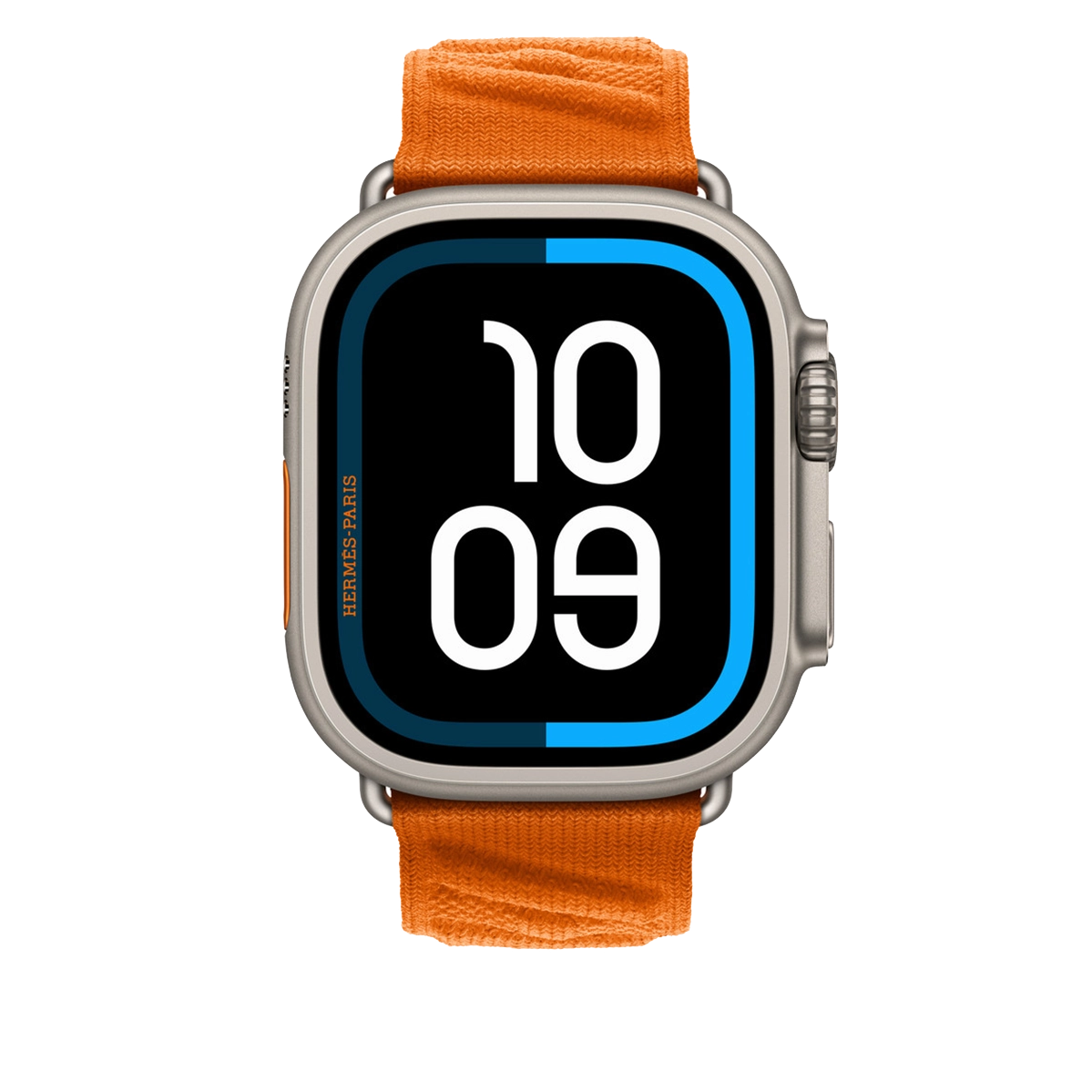 Ремешок Apple Watch Hermès 42/44/45/49mm Orange En Mer (MGN94)