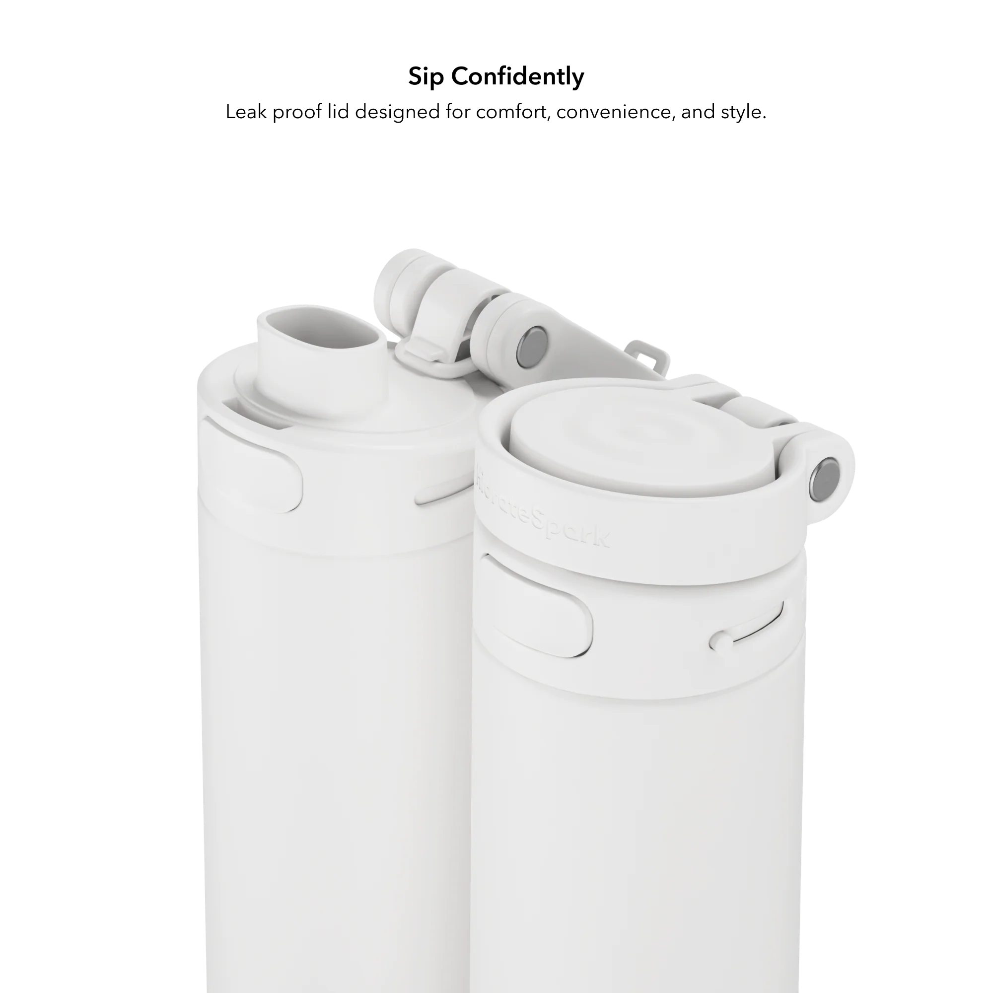 Розумна пляшка для води HidrateSpark PRO 2 Smart Bottle - Chug Lid 21 oz/621 ml - White (HI-21C-01)