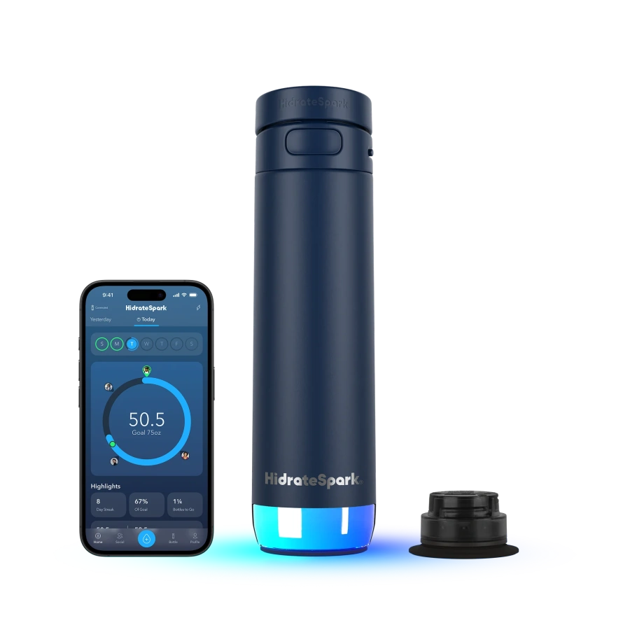 Розумна пляшка для води HidrateSpark PRO 2 Smart Bottle - Chug Lid 21 oz/621 ml - Navy