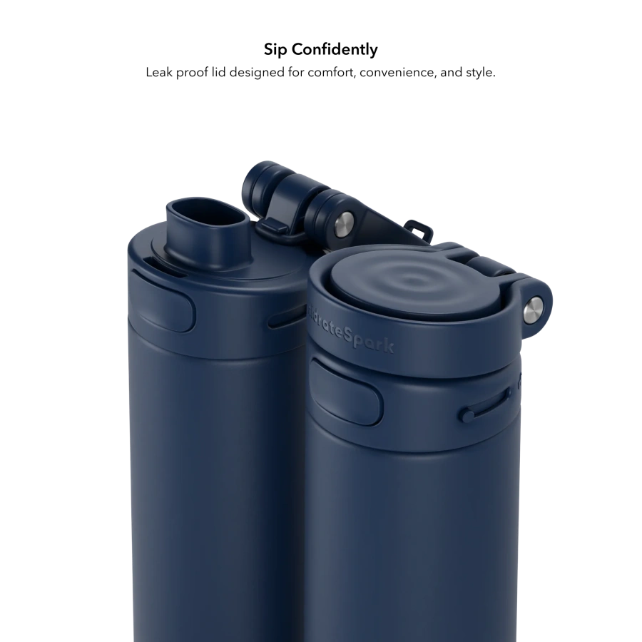 Розумна пляшка для води HidrateSpark PRO 2 Smart Bottle - Chug Lid 21 oz/621 ml - Navy
