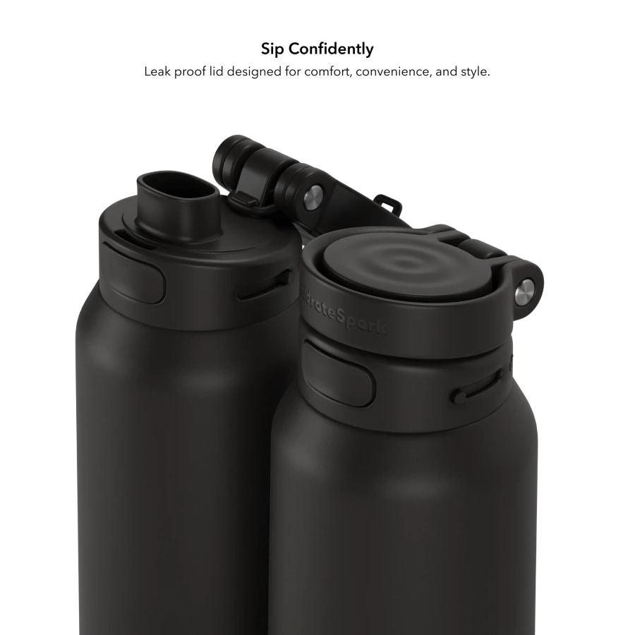 Розумна пляшка для води HidrateSpark PRO 2 Smart Bottle - Chug Lid 32oz/946 ml - Black