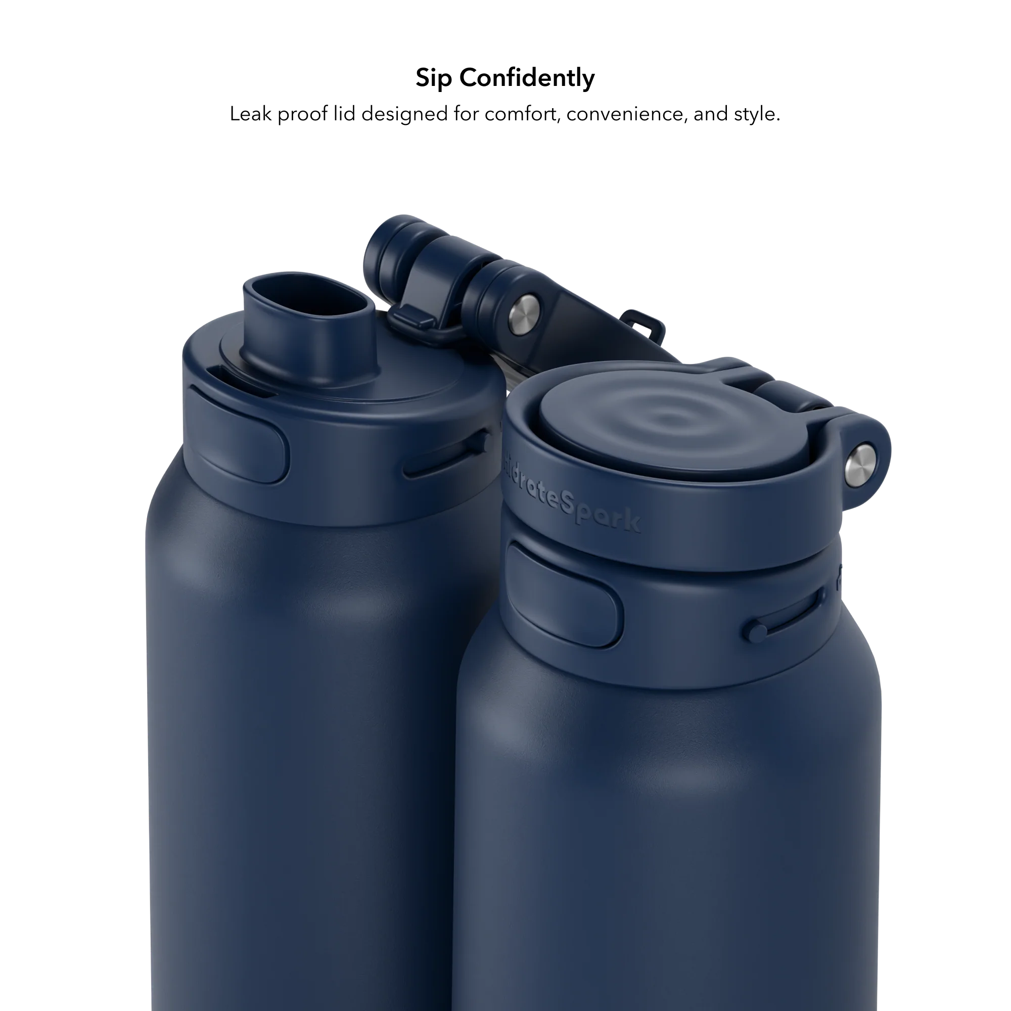 Розумна пляшка для води HidrateSpark PRO 2 Smart Bottle - Chug Lid 32oz/946 ml - Navy