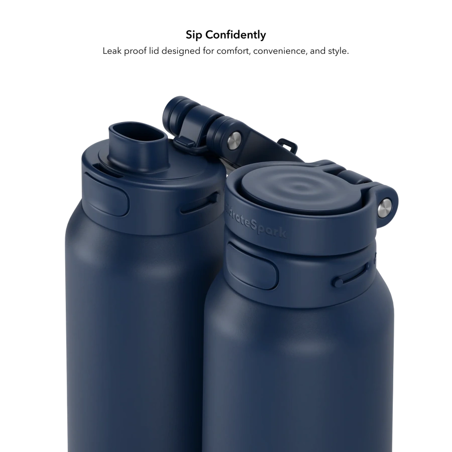Розумна пляшка для води HidrateSpark PRO 2 Smart Bottle - Chug Lid 32oz/946 ml - Navy