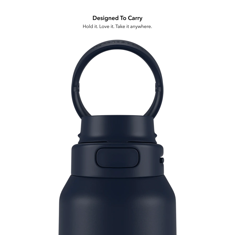 Умная бутылка для воды HidrateSpark PRO 2 Smart Bottle - Straw Lid 32oz/946 ml - Navy