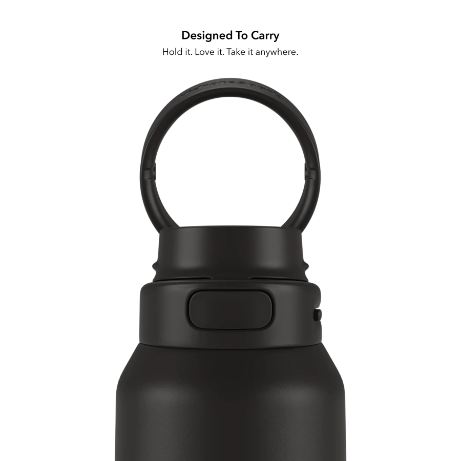 Умная бутылка для воды HidrateSpark PRO 2 Smart Bottle - Straw Lid 32oz/946 ml - Black