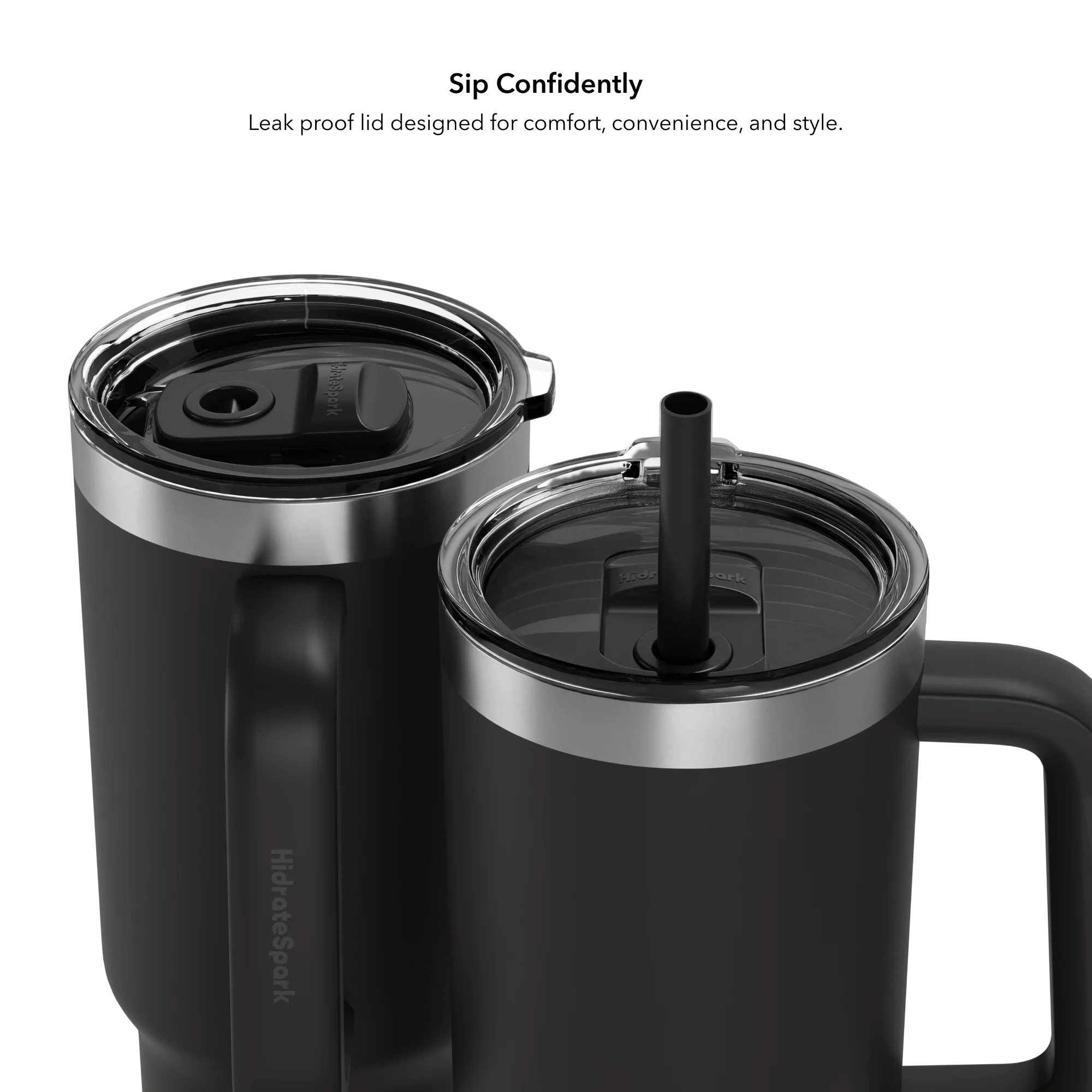 Розумний стакан для води та гарячих напоїв HidrateSpark PRO 2 Smart Tumbler 30 oz/887ml - Black