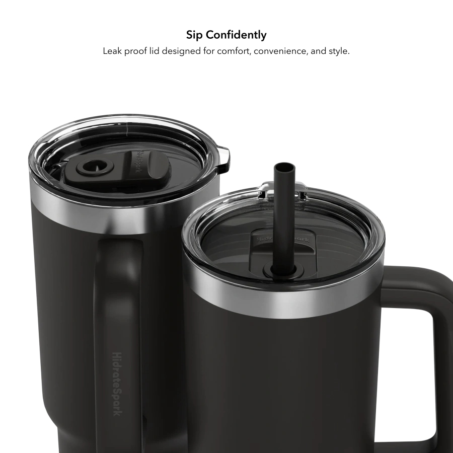 Умный стакан для воды и горячих напитков HidrateSpark PRO 2 Smart Tumbler 30 oz/887ml - Black