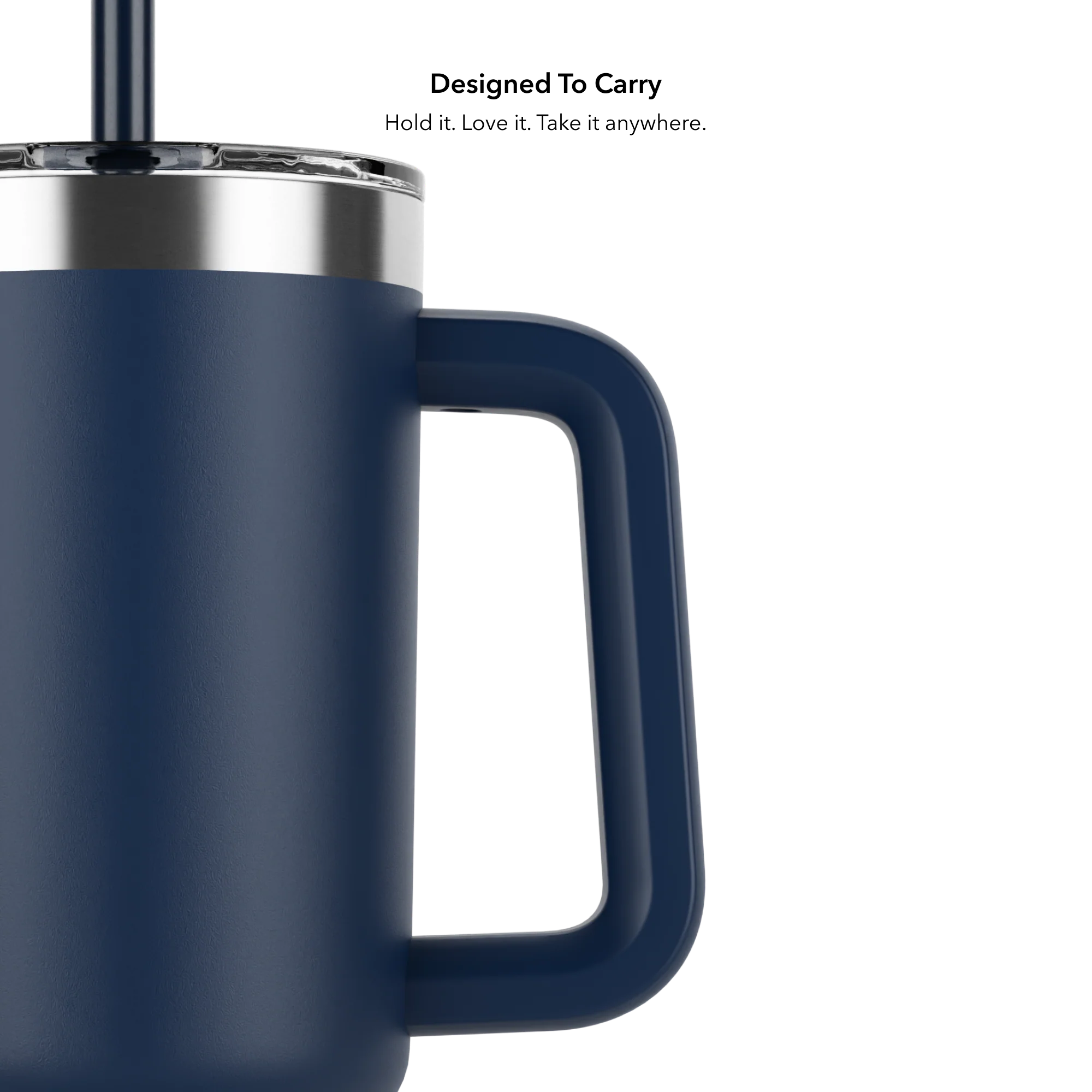 Розумний стакан для води та гарячих напоїв HidrateSpark PRO 2 Smart Tumbler 30 oz/887ml - Navy