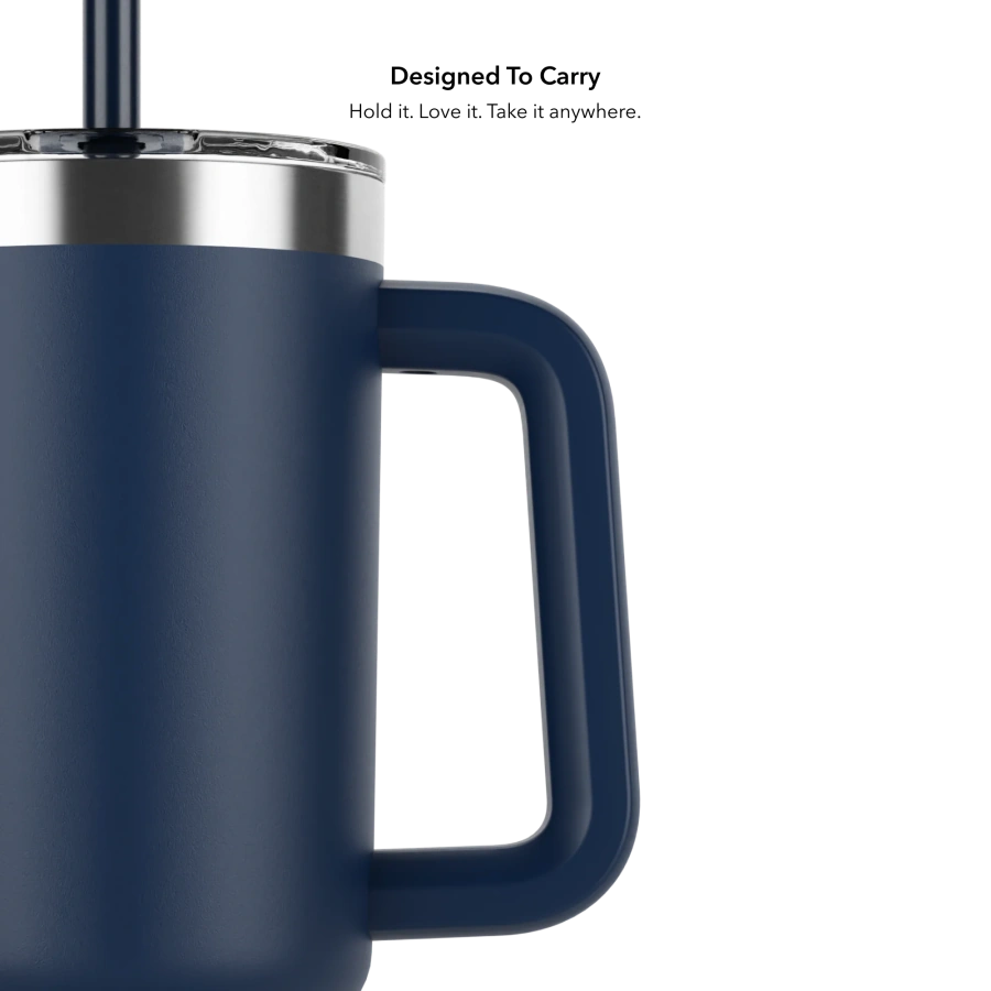 Умный стакан для воды и горячих напитков HidrateSpark PRO 2 Smart Tumbler 30 oz/887ml - Navy