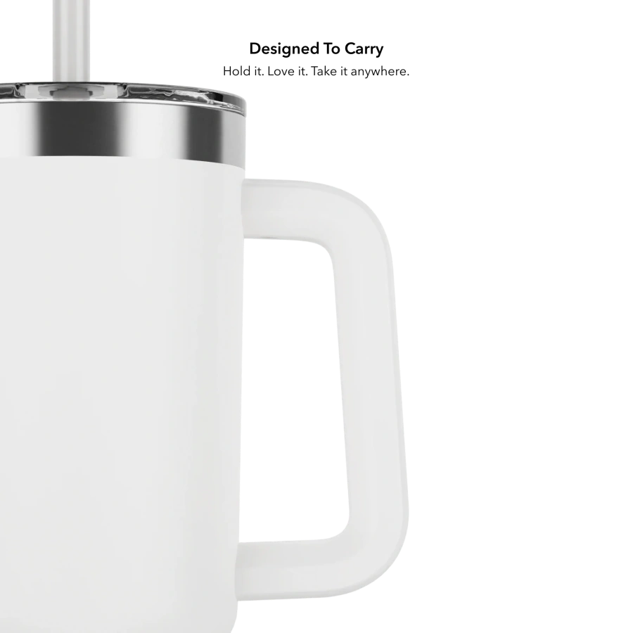 Умный стакан для воды и горячих напитков HidrateSpark PRO 2 Smart Tumbler 30 oz/887ml - White