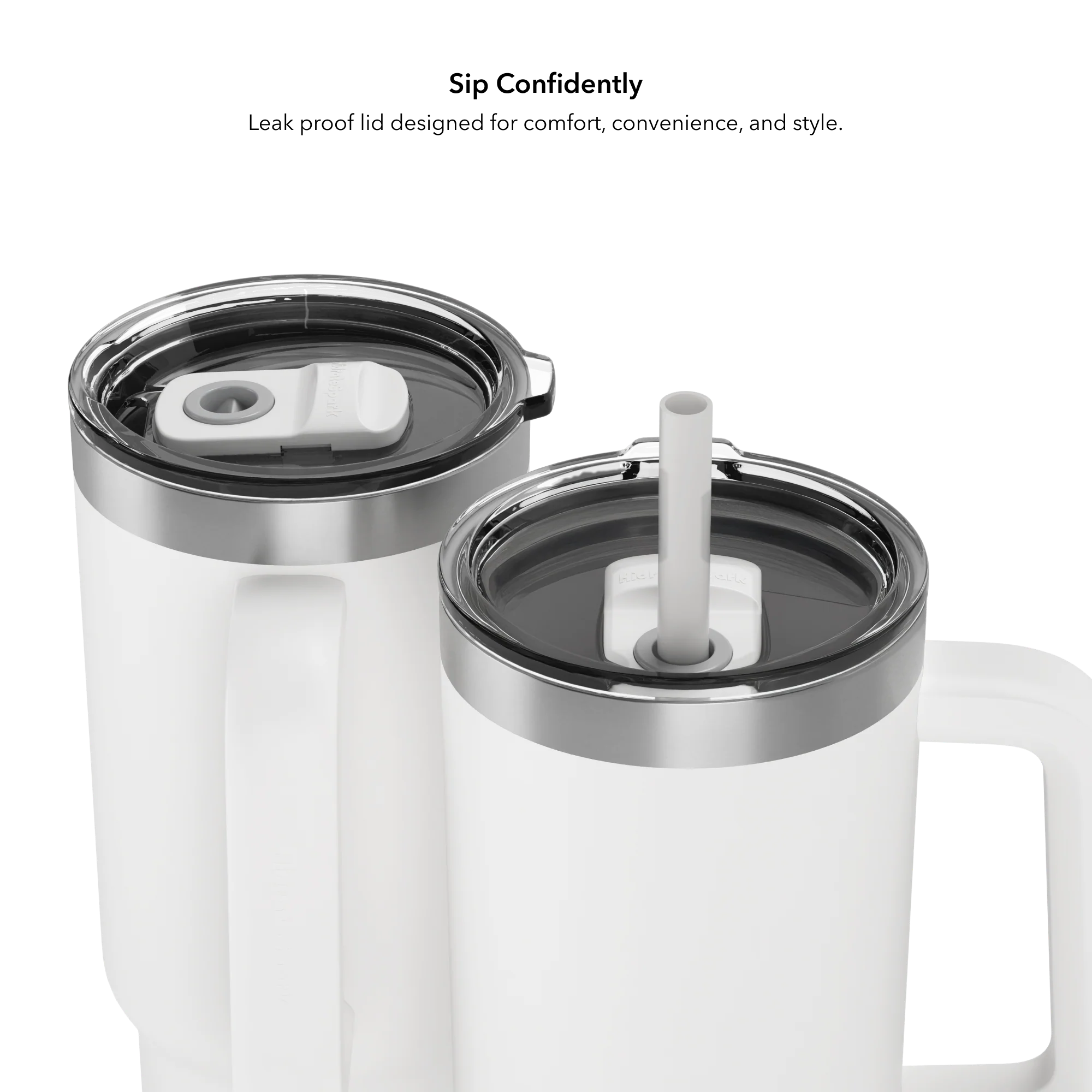 Розумний стакан для води та гарячих напоїв HidrateSpark PRO 2 Smart Tumbler 30 oz/887ml - White