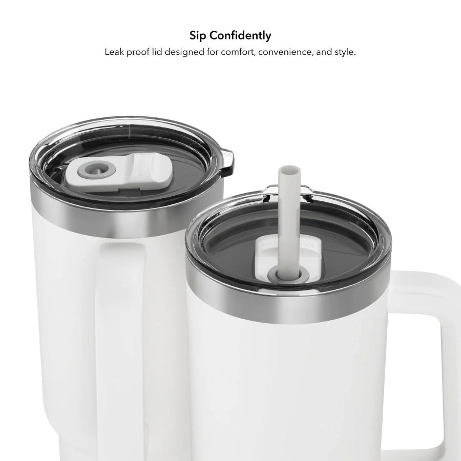 Умный стакан для воды и горячих напитков HidrateSpark PRO 2 Smart Tumbler 30 oz/887ml - White