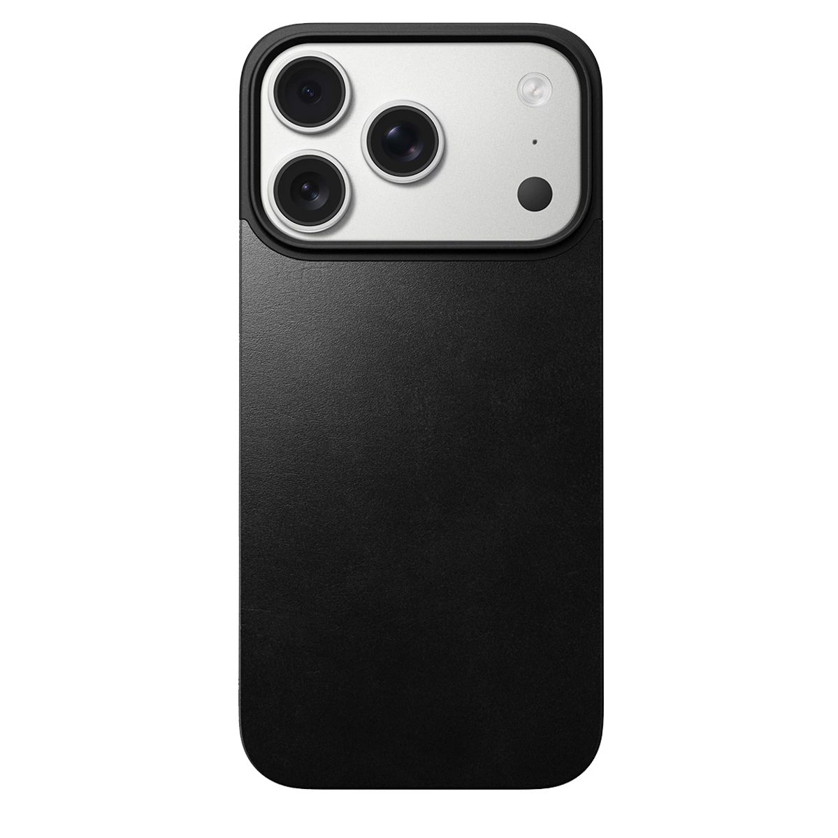 Шкіряна магнітна накладка Nomad Magnetic Horween Leather Back Case for iPhone 17 Pro - Black (NM014414858)