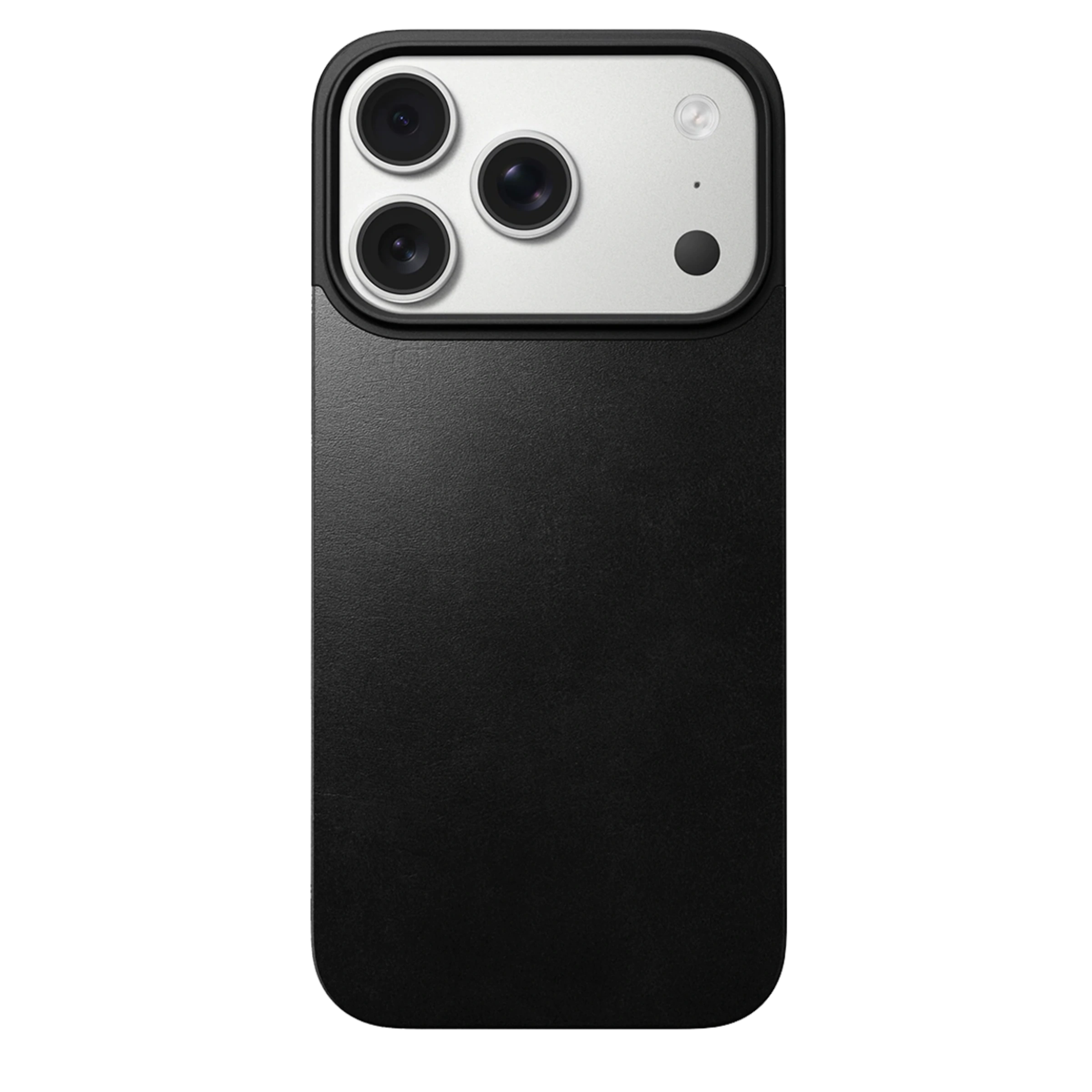 Кожаная магнитная накладка Nomad Magnetic Horween Leather Back Case для iPhone 17 Pro - Black (NM014414858)