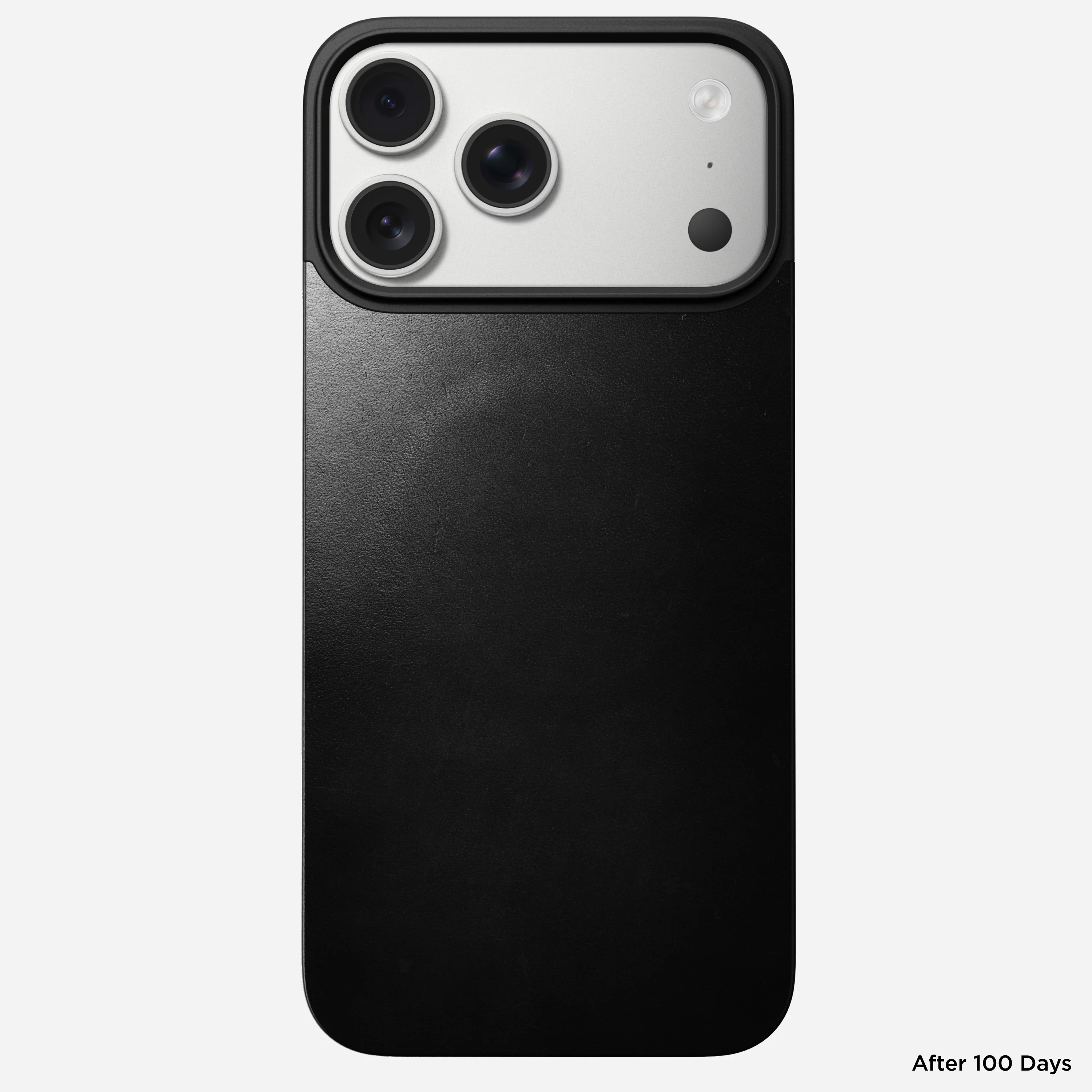 Кожаная магнитная накладка Nomad Magnetic Horween Leather Back Case для iPhone 17 Pro Max - Black (NM014391858)
