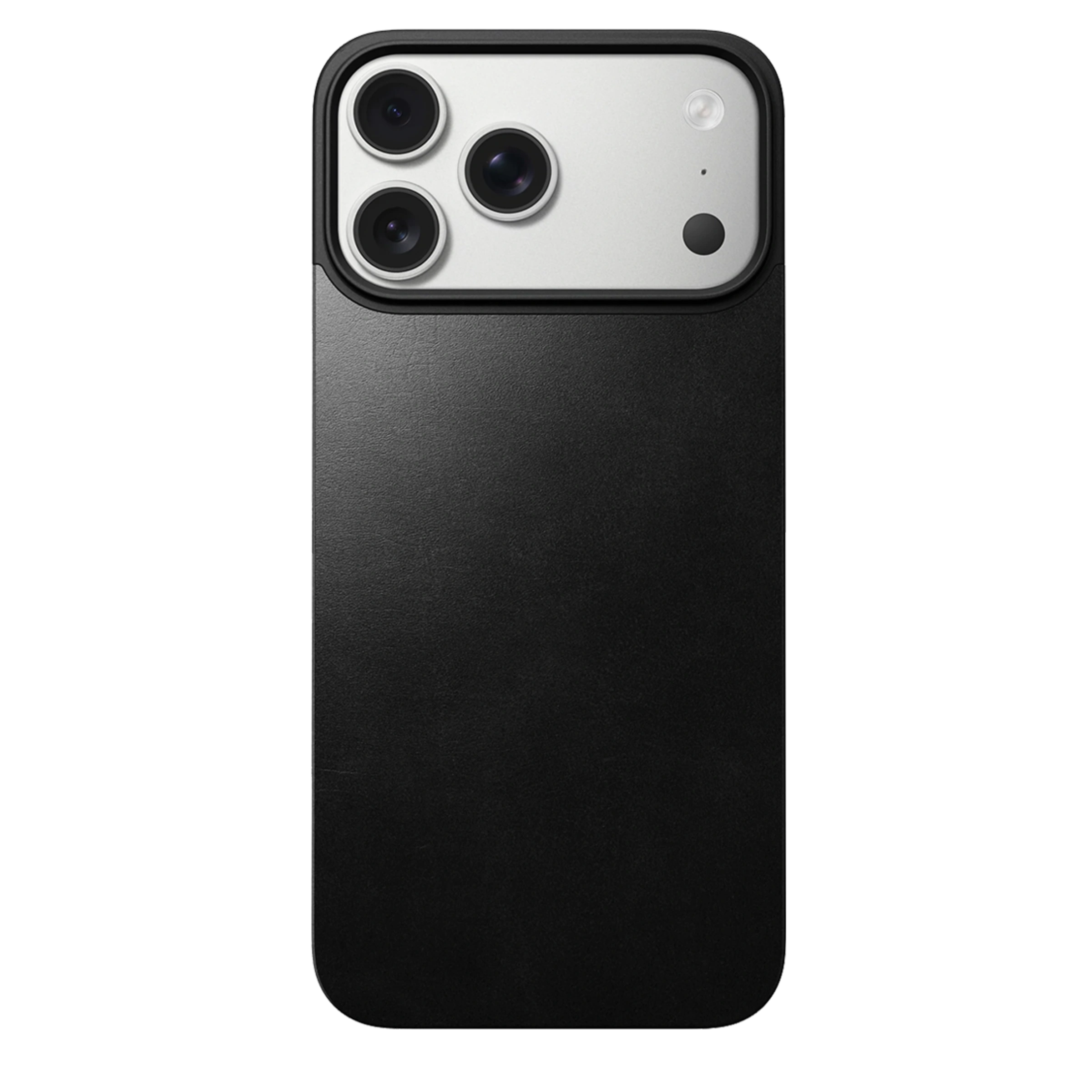 Кожаная магнитная накладка Nomad Magnetic Horween Leather Back Case для iPhone 17 Pro Max - Black (NM014391858)