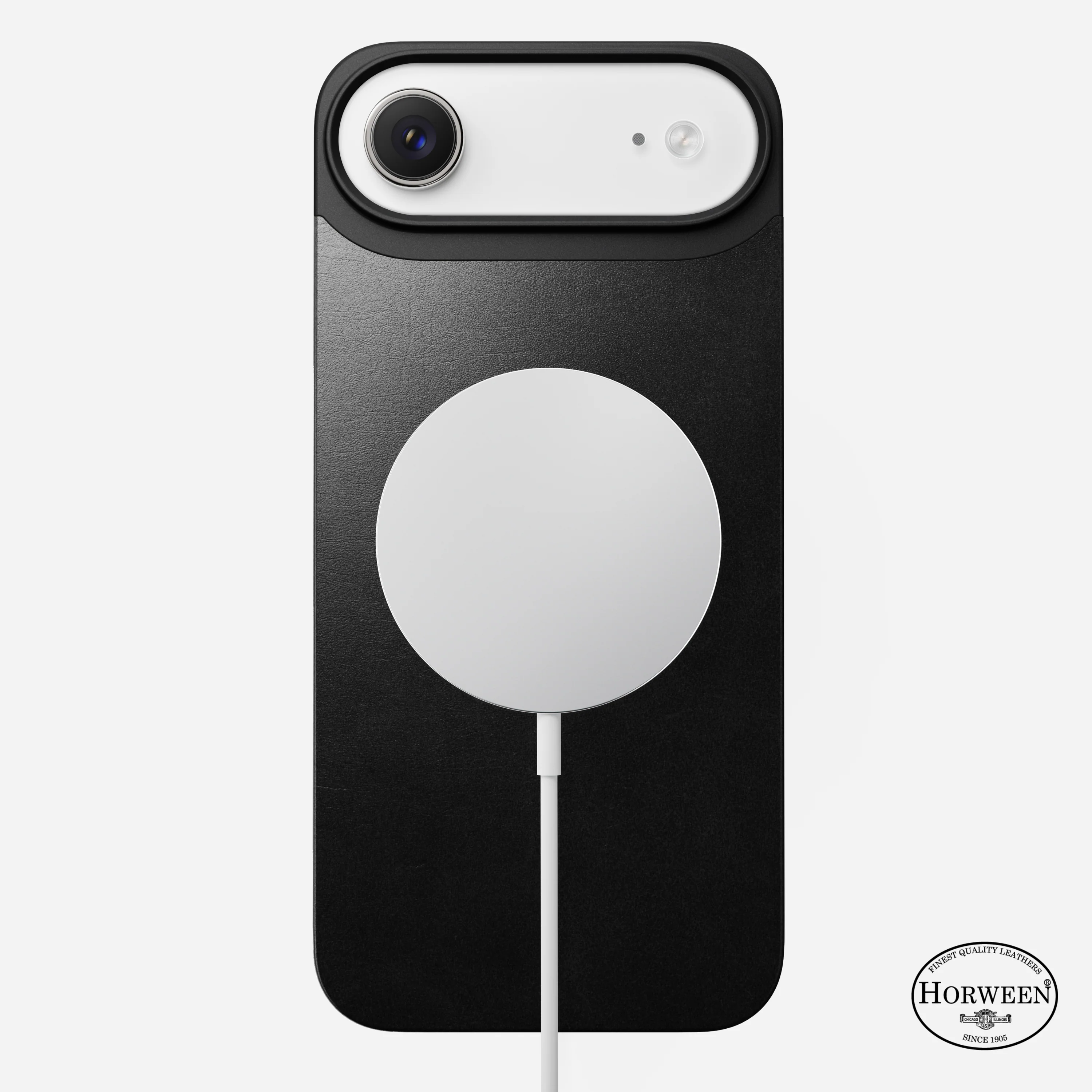 Шкіряна магнітна накладка Nomad Magnetic Horween Leather Back Case for iPhone Air - Black (NM014377858)
