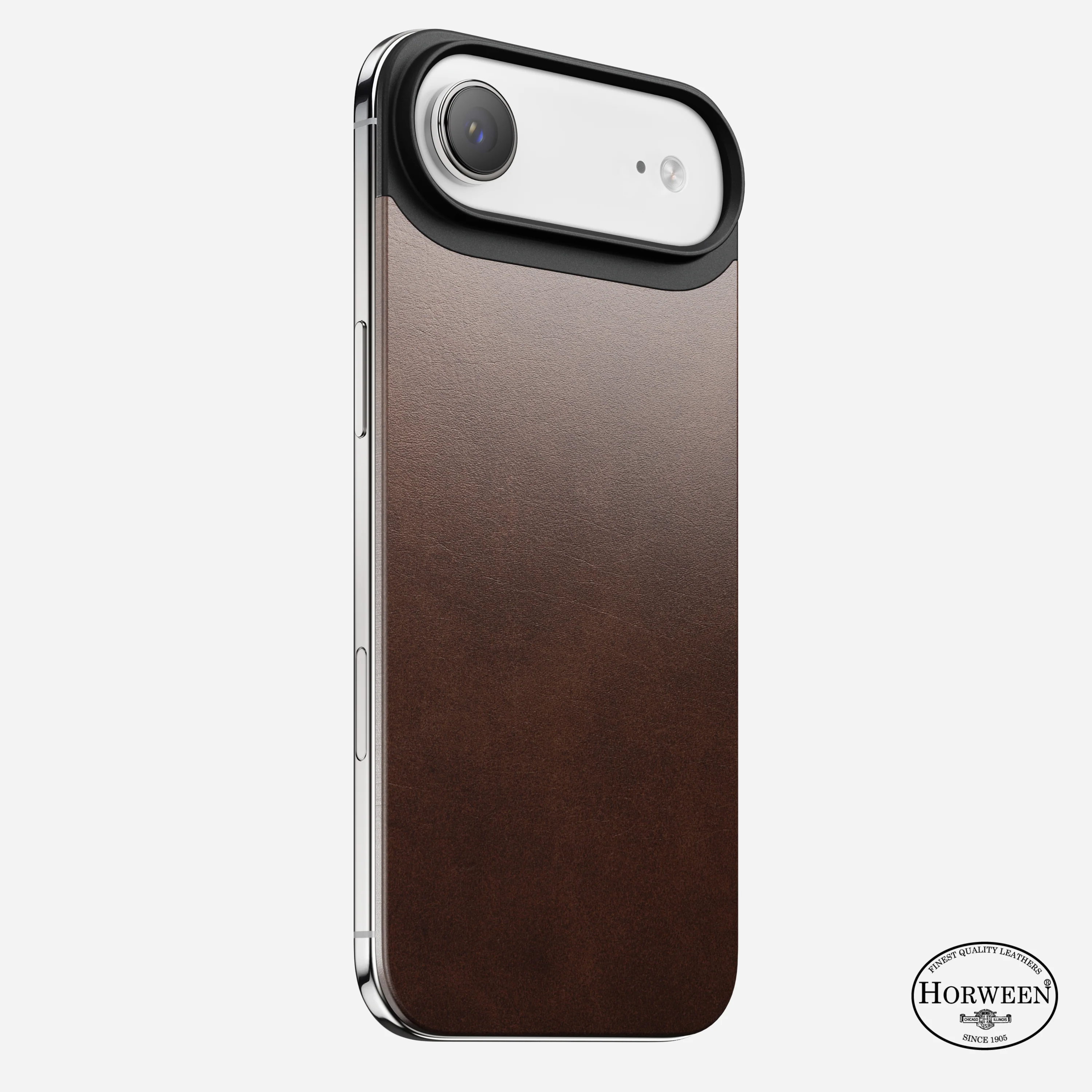 Кожаная магнитная накладка Nomad Magnetic Horween Leather Back Case для iPhone Air - Rustic Brown (NM014360858)