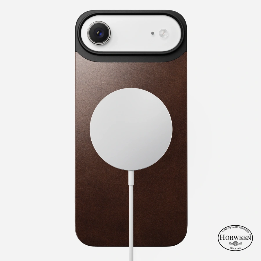 Шкіряна магнітна накладка Nomad Magnetic Horween Leather Back Case for iPhone Air - Rustic Brown (NM014360858)