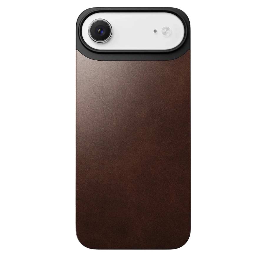 Шкіряна магнітна накладка Nomad Magnetic Horween Leather Back Case for iPhone Air - Rustic Brown (NM014360858)