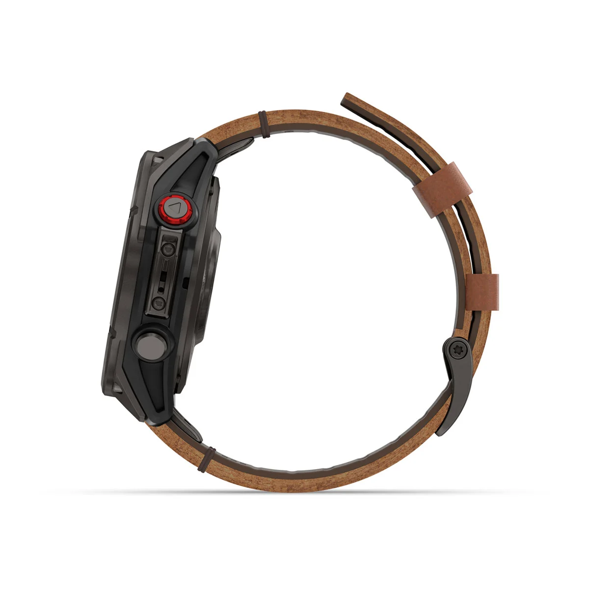 Смарт-годинник Garmin Fenix 8 Pro 47 mm AMOLED Sapphire - Carbon Gray DLC Titanium with QuickFit Leather Strap 22 mm + Black/Pebble Gray Silicone Band (010-03198-40)