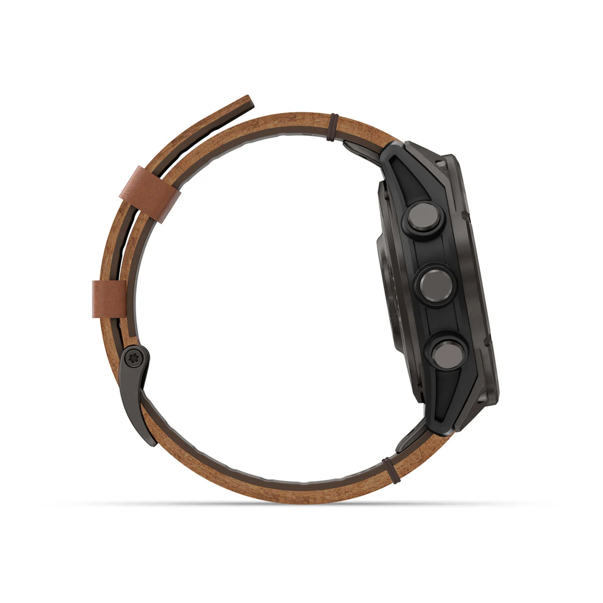 Смарт-годинник Garmin Fenix 8 Pro 47 mm AMOLED Sapphire - Carbon Gray DLC Titanium with QuickFit Leather Strap 22 mm + Black/Pebble Gray Silicone Band (010-03198-40)