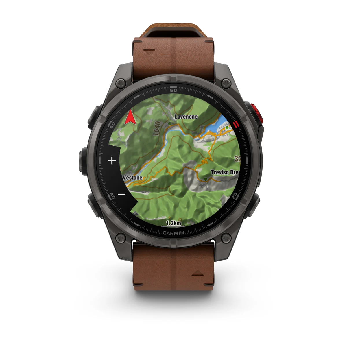 Смарт-годинник Garmin Fenix 8 Pro 47 mm AMOLED Sapphire - Carbon Gray DLC Titanium with QuickFit Leather Strap 22 mm + Black/Pebble Gray Silicone Band (010-03198-40)