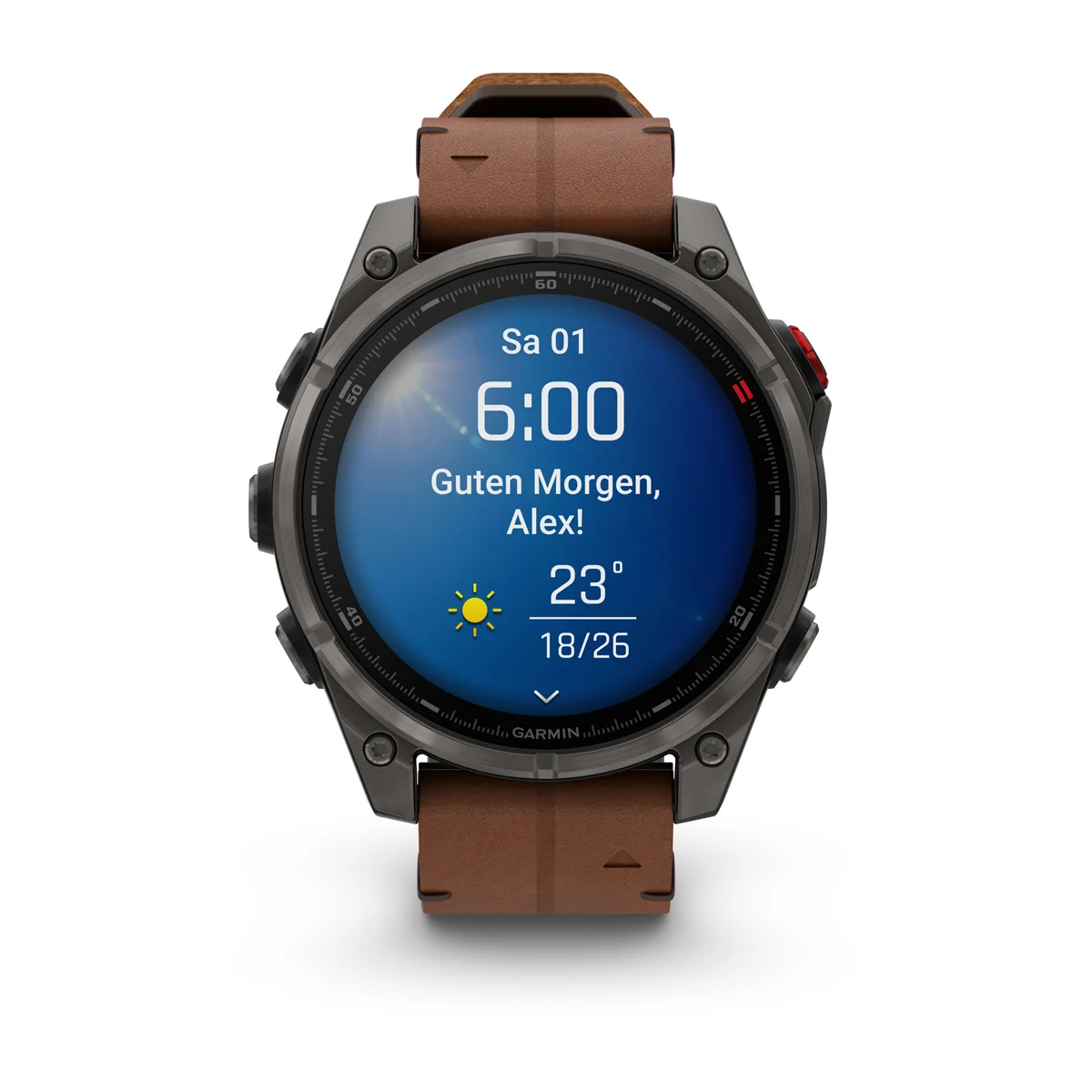 Смарт-годинник Garmin Fenix 8 Pro 47 mm AMOLED Sapphire - Carbon Gray DLC Titanium with QuickFit Leather Strap 22 mm + Black/Pebble Gray Silicone Band (010-03198-40)