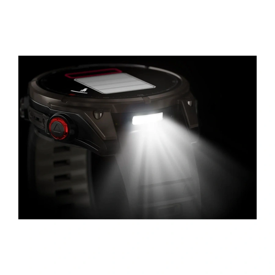 Смарт-годинник Garmin Fenix 8 Pro 47 mm AMOLED Sapphire - Carbon Gray DLC Titanium with QuickFit Leather Strap 22 mm + Black/Pebble Gray Silicone Band (010-03198-40)