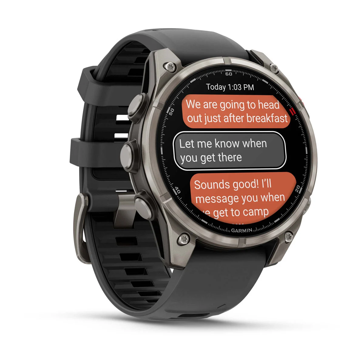 Смарт-годинник Garmin Fenix 8 Pro 47 mm AMOLED Sapphire - Titanium with Graphite/Black Silicone Band (010-03198-10/11)