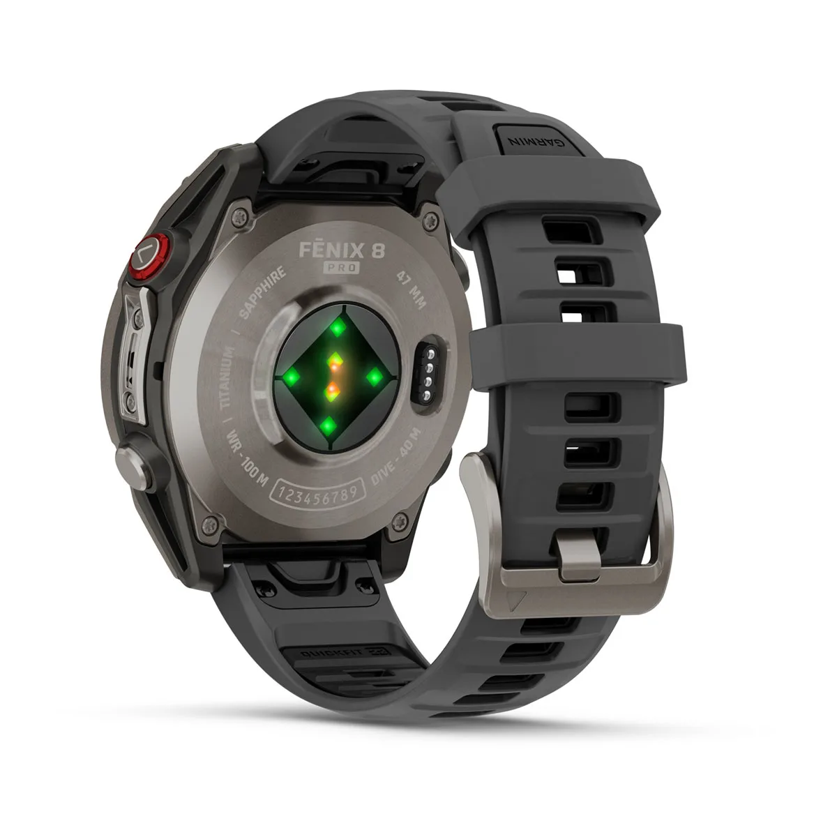 Смарт-годинник Garmin Fenix 8 Pro 47 mm AMOLED Sapphire - Titanium with Graphite/Black Silicone Band (010-03198-10/11)