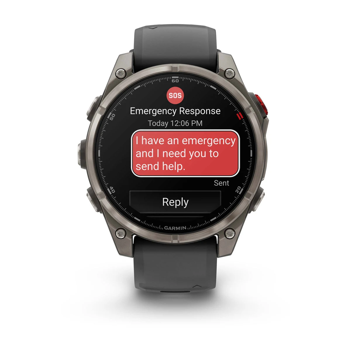 Смарт-годинник Garmin Fenix 8 Pro 47 mm AMOLED Sapphire - Titanium with Graphite/Black Silicone Band (010-03198-10/11)