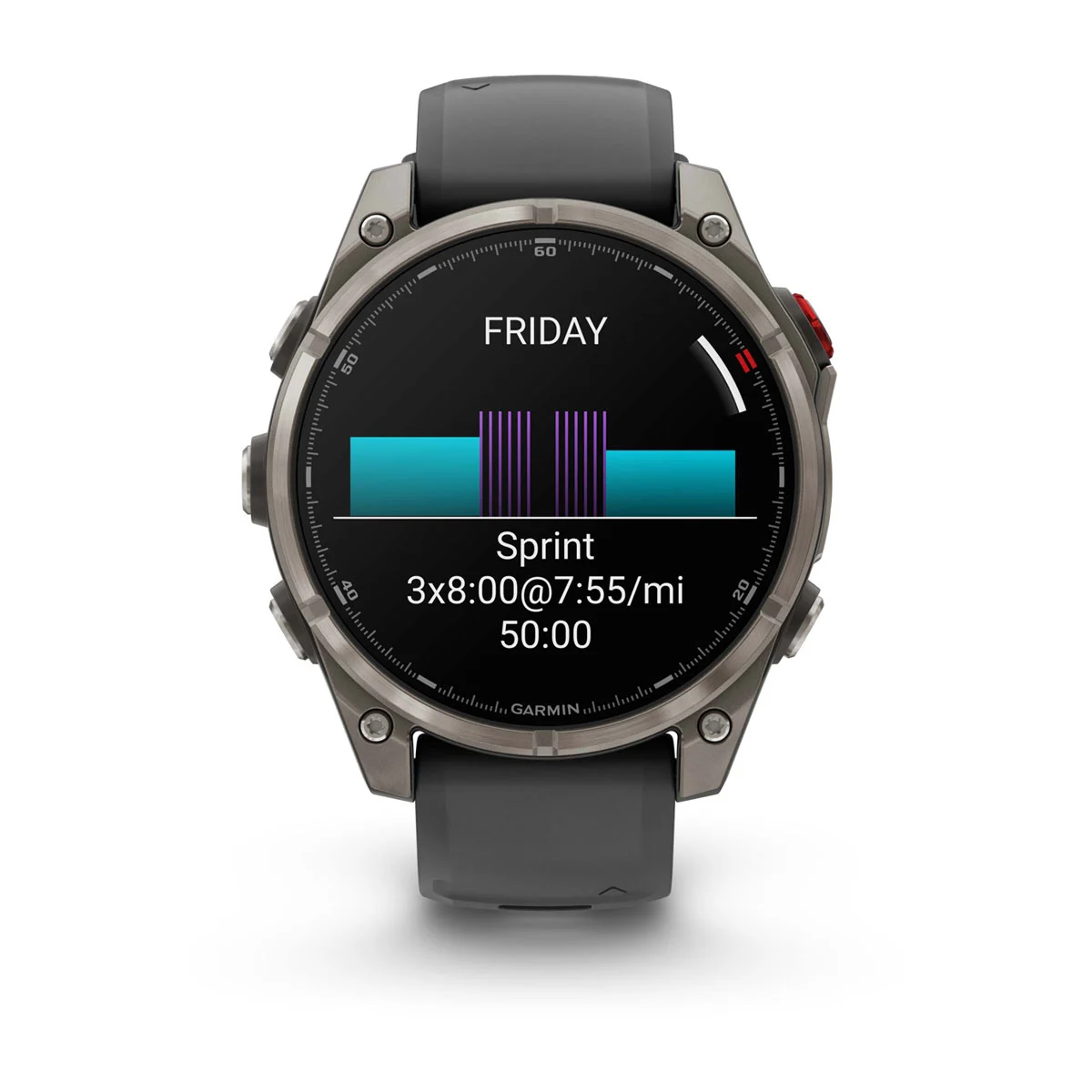 Смарт-годинник Garmin Fenix 8 Pro 47 mm AMOLED Sapphire - Titanium with Graphite/Black Silicone Band (010-03198-10/11)